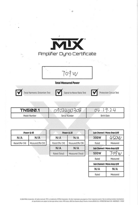 MTX TN500.1